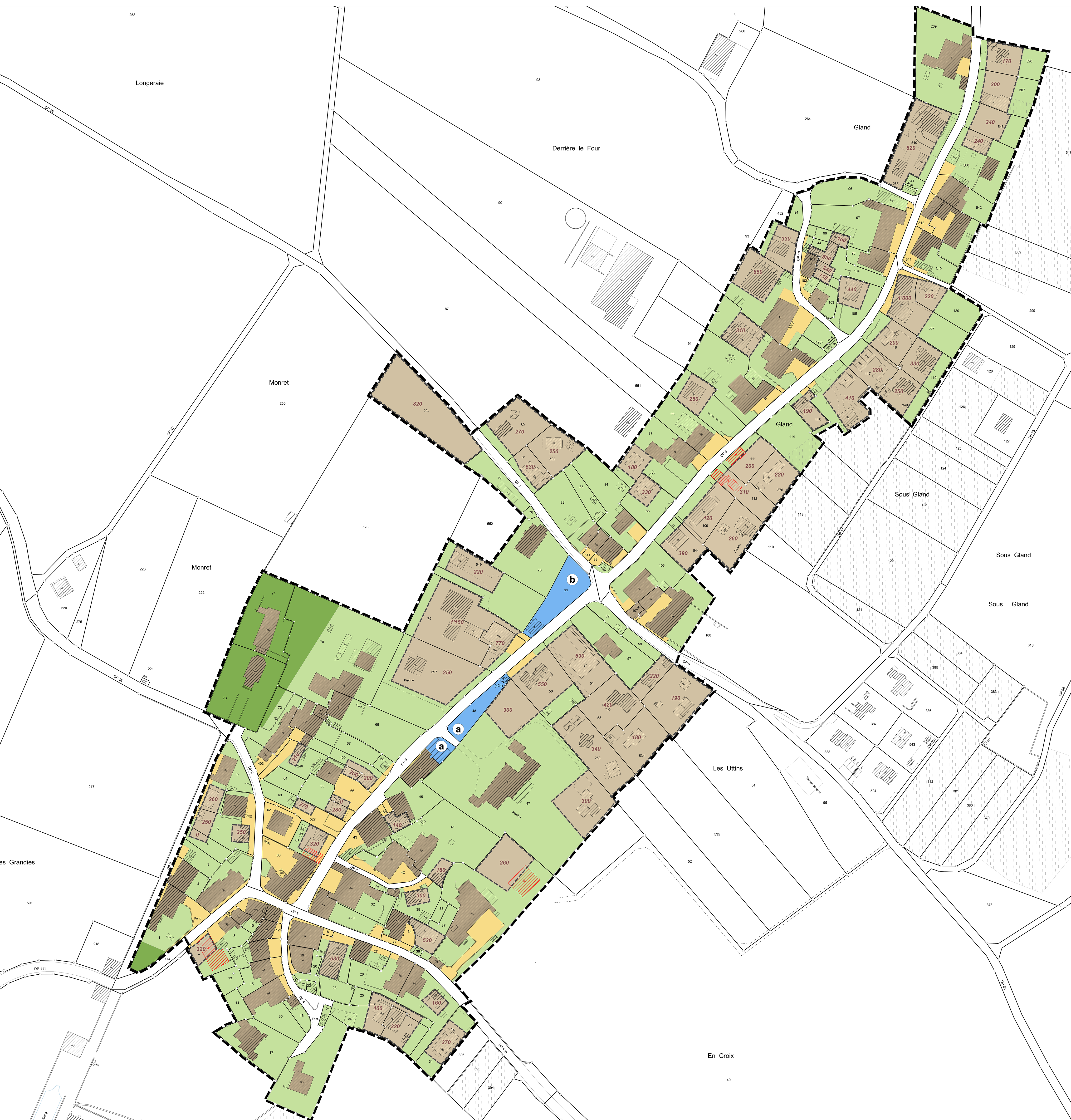 plan de détail de Vuillerens